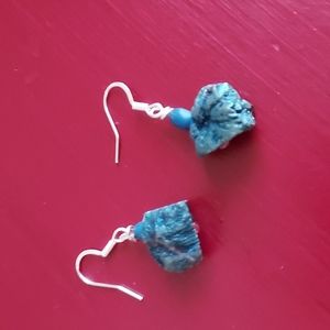 Natural Blue Stone Earrings